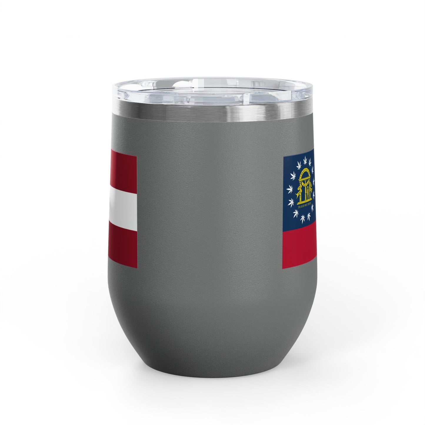 Georgia Cannabis Flag Wine Tumbler