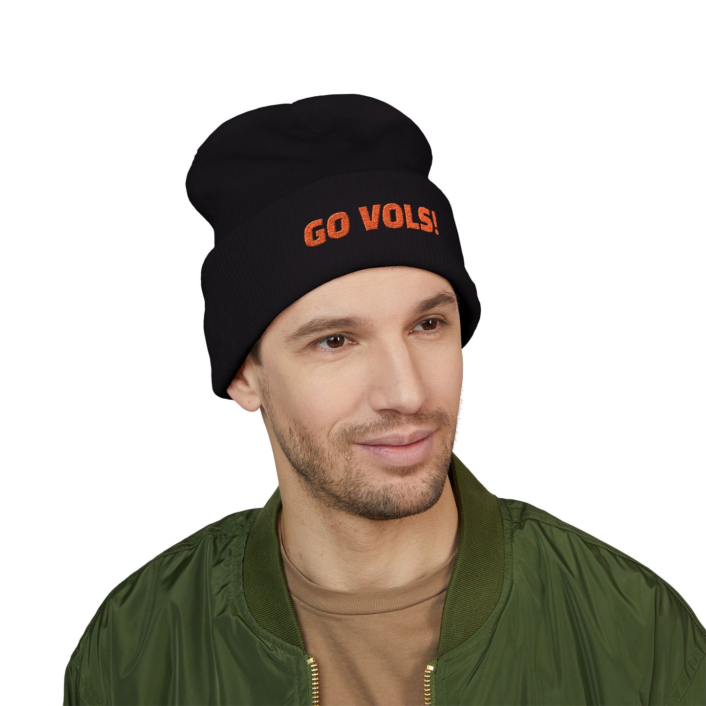 Embroidered GO VOLS Beanie