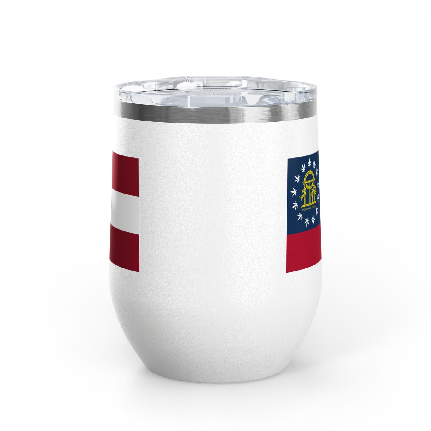 Georgia Cannabis Flag Wine Tumbler