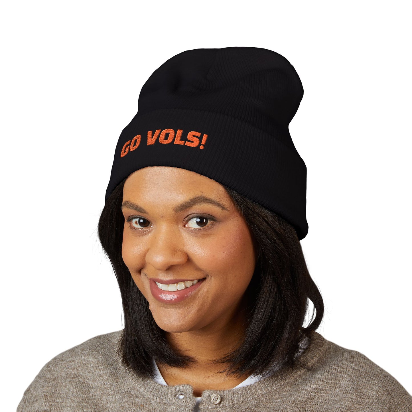 Embroidered GO VOLS Beanie