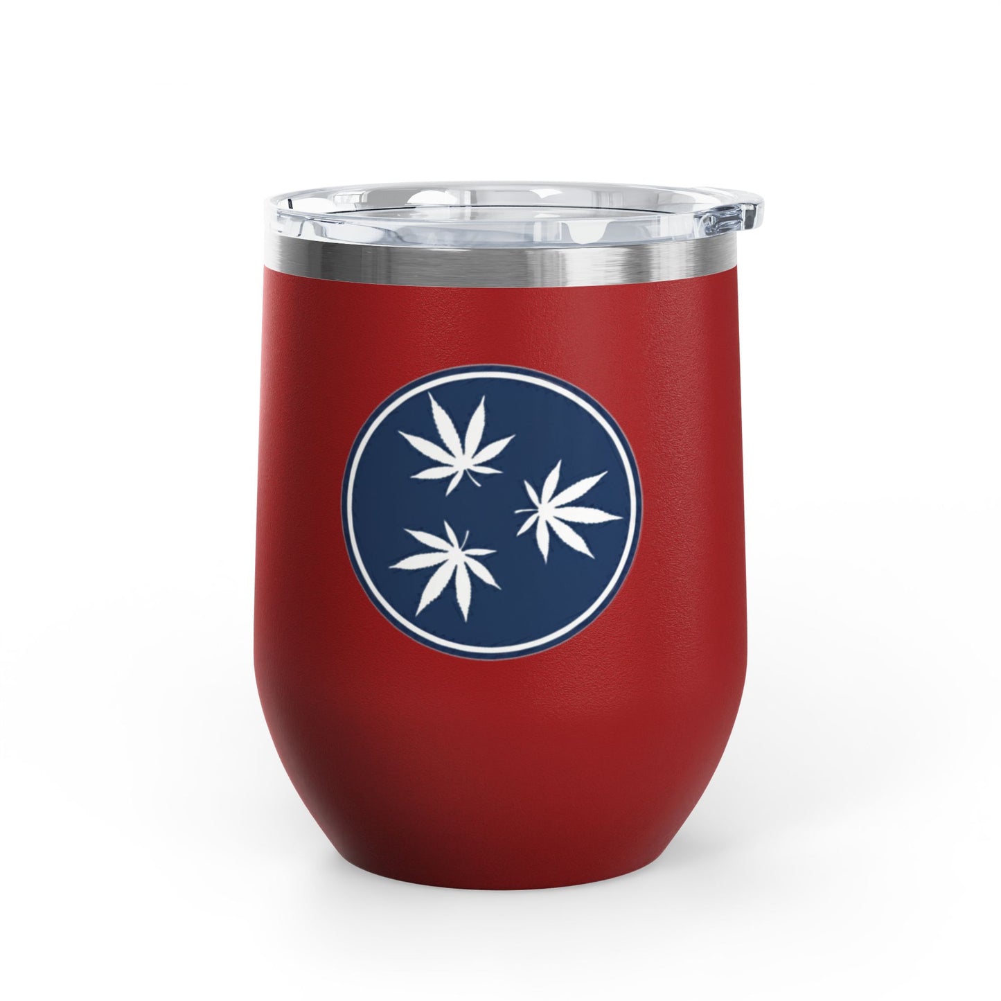 Tennessee Cannabis Flag Design Wine Tumbler 12oz