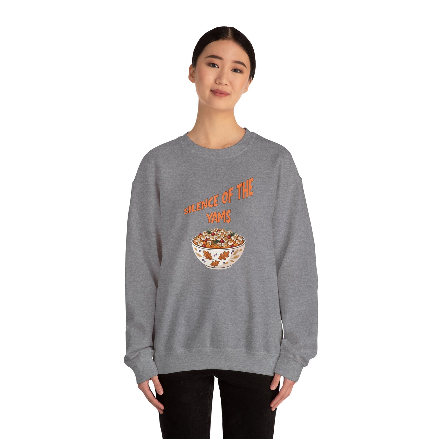 Funny Thanksgiving Crewneck Sweatshirt - Silence of the Yams