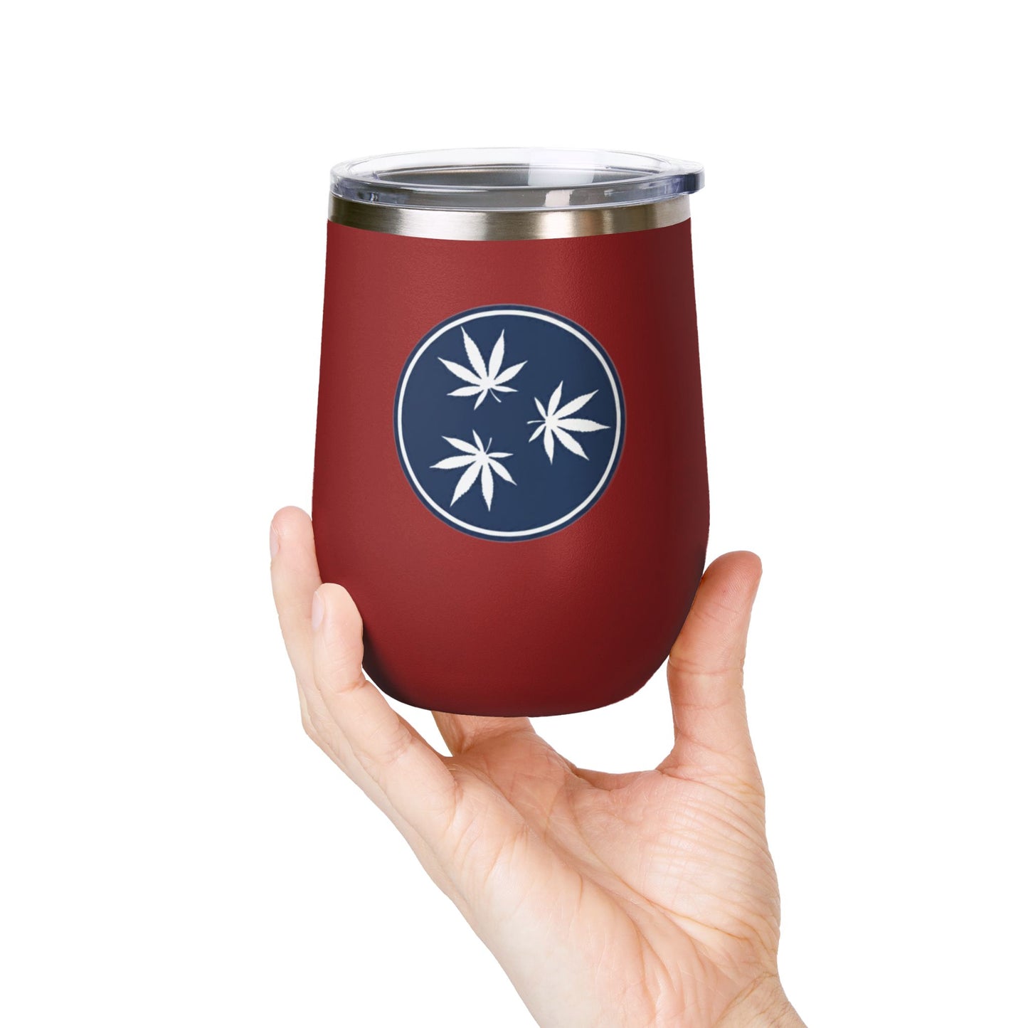 Tennessee Cannabis Flag Design Wine Tumbler 12oz