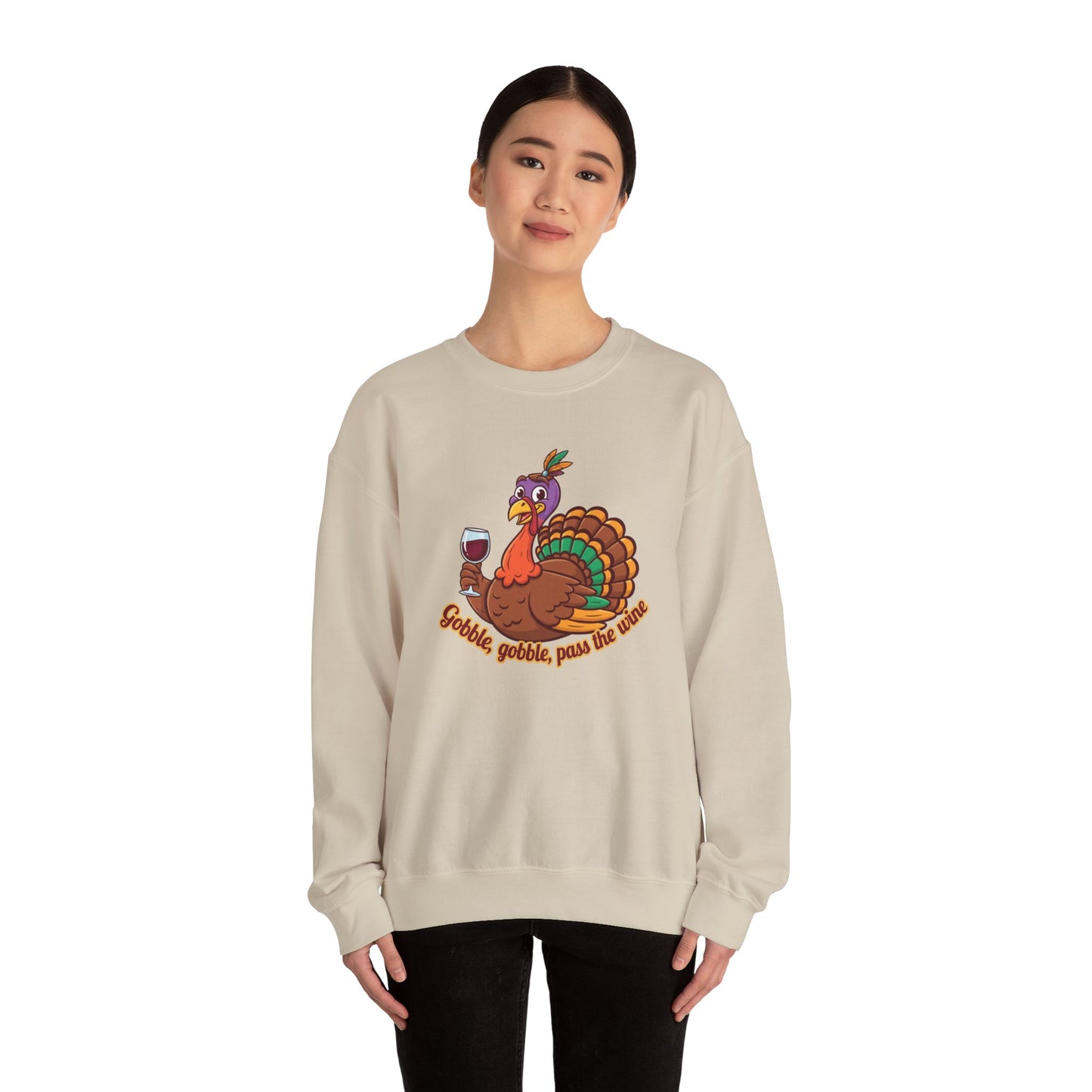 Gobble Gobble Sweatshirt - Unisex Thanksgiving Crewneck, Funny Holiday Apparel, Cozy Fall Fashion, Perfect for Gatherings, [...]