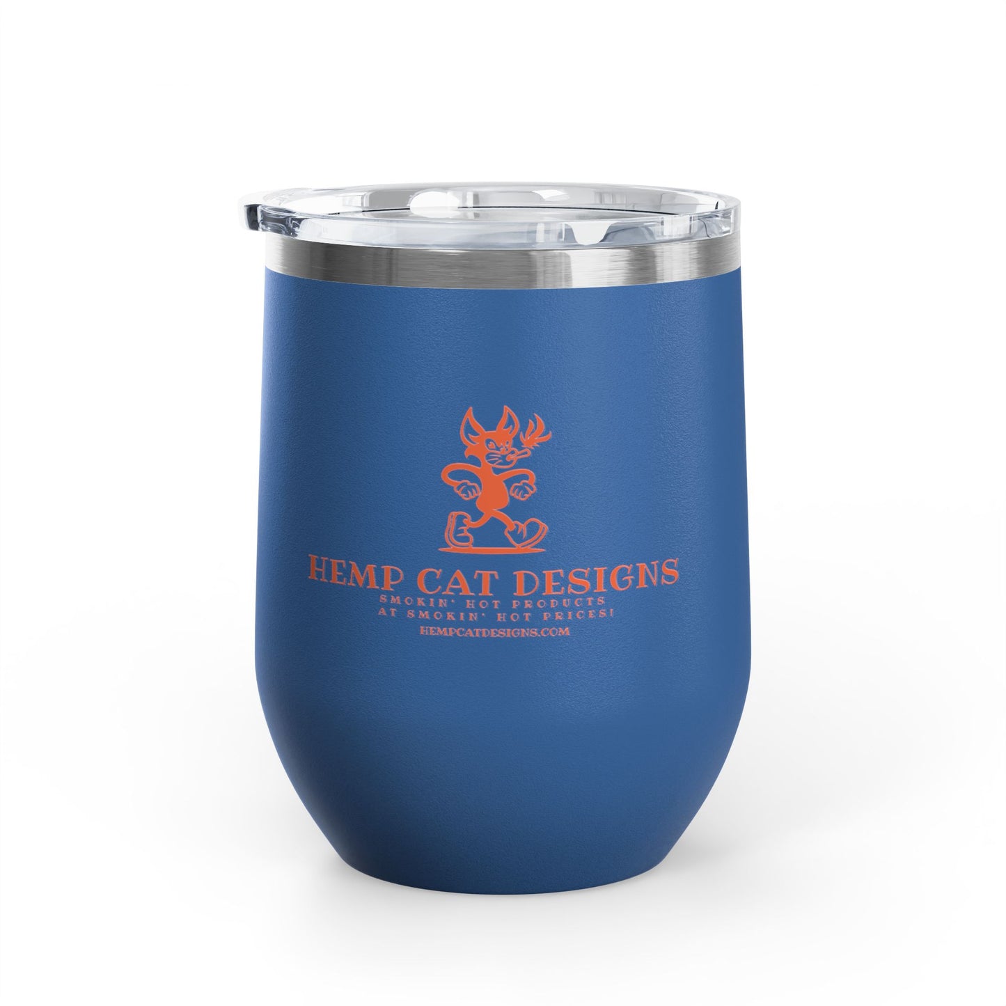 Wine Tumbler - Mr Hemp Cat Design
