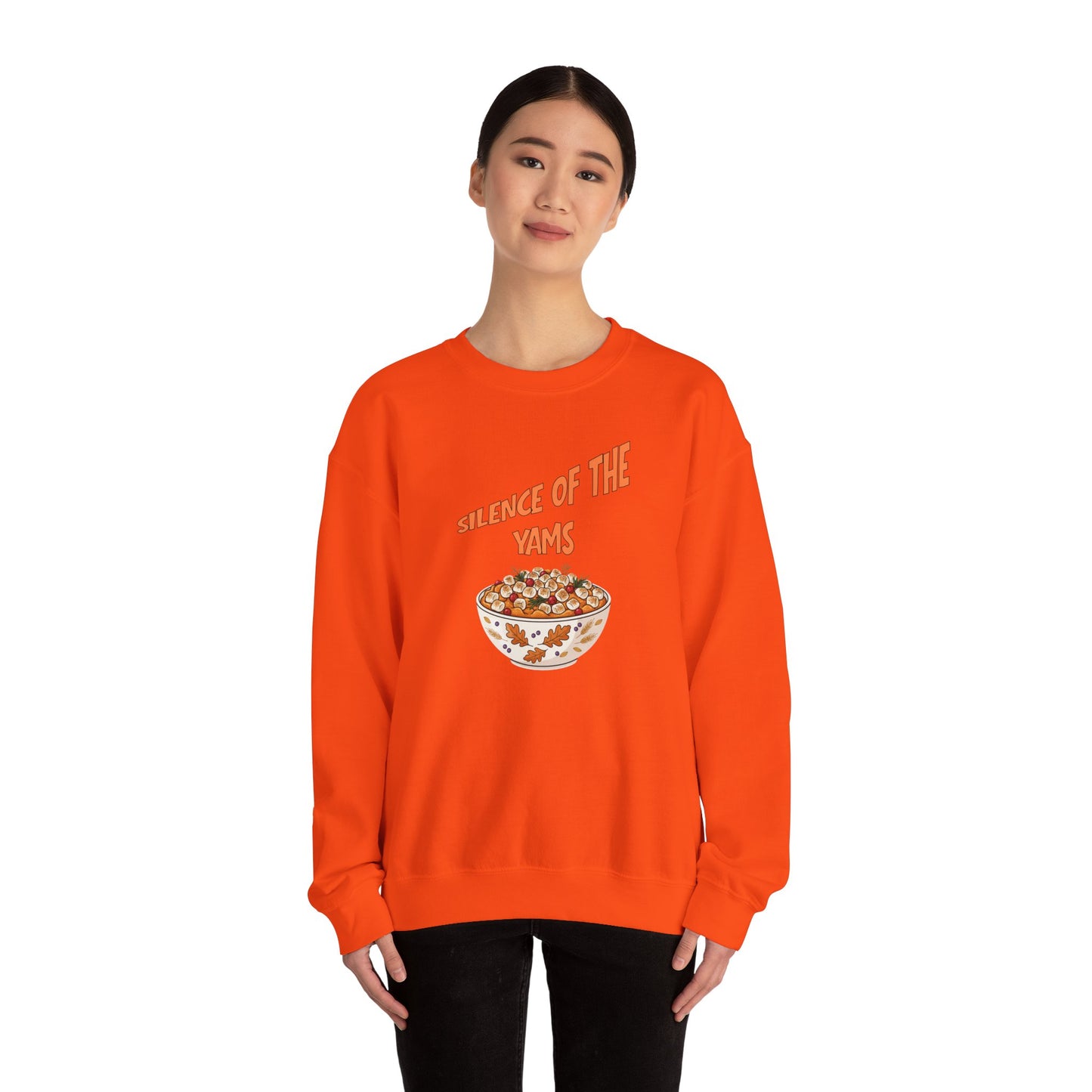 Funny Thanksgiving Crewneck Sweatshirt - Silence of the Yams