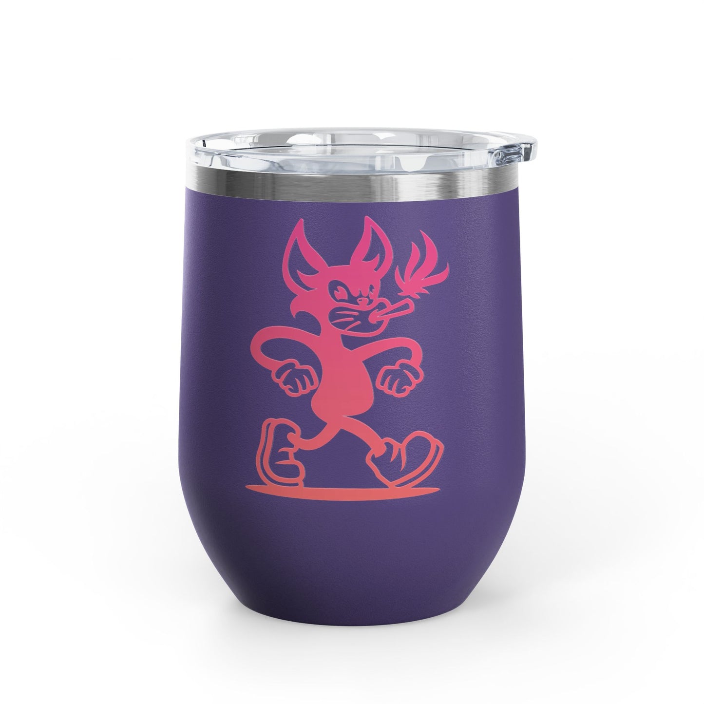 Wine Tumbler - Mr Hemp Cat Design