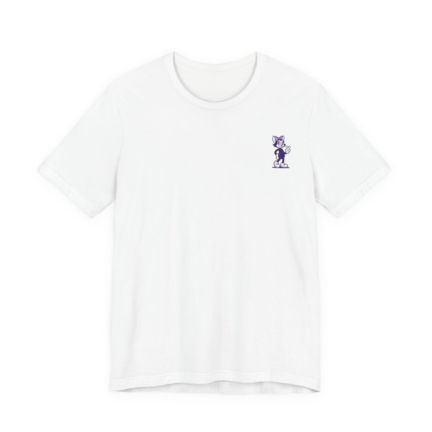 Mrs Hemp Cat Throwin A Peace Sign Tee