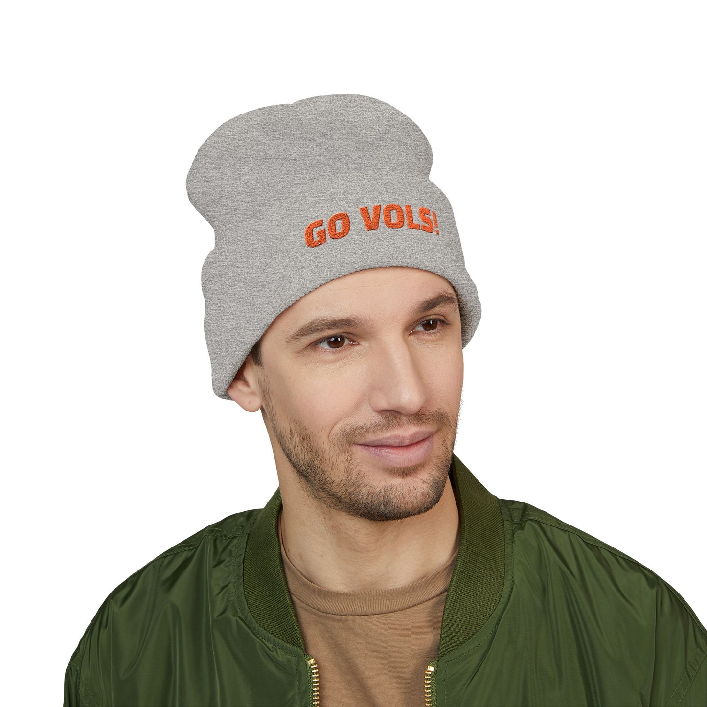 Embroidered GO VOLS Beanie