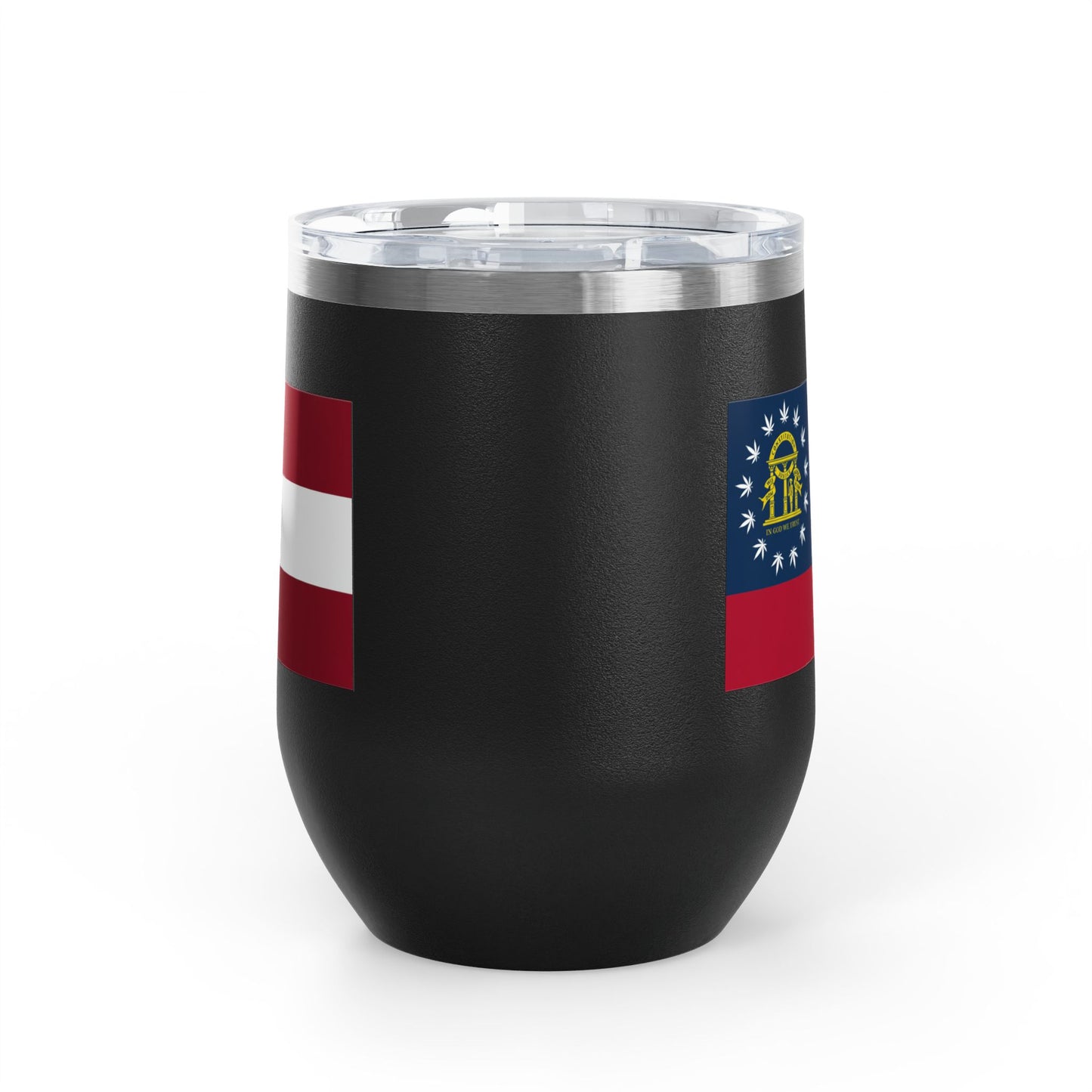 Georgia Cannabis Flag Wine Tumbler