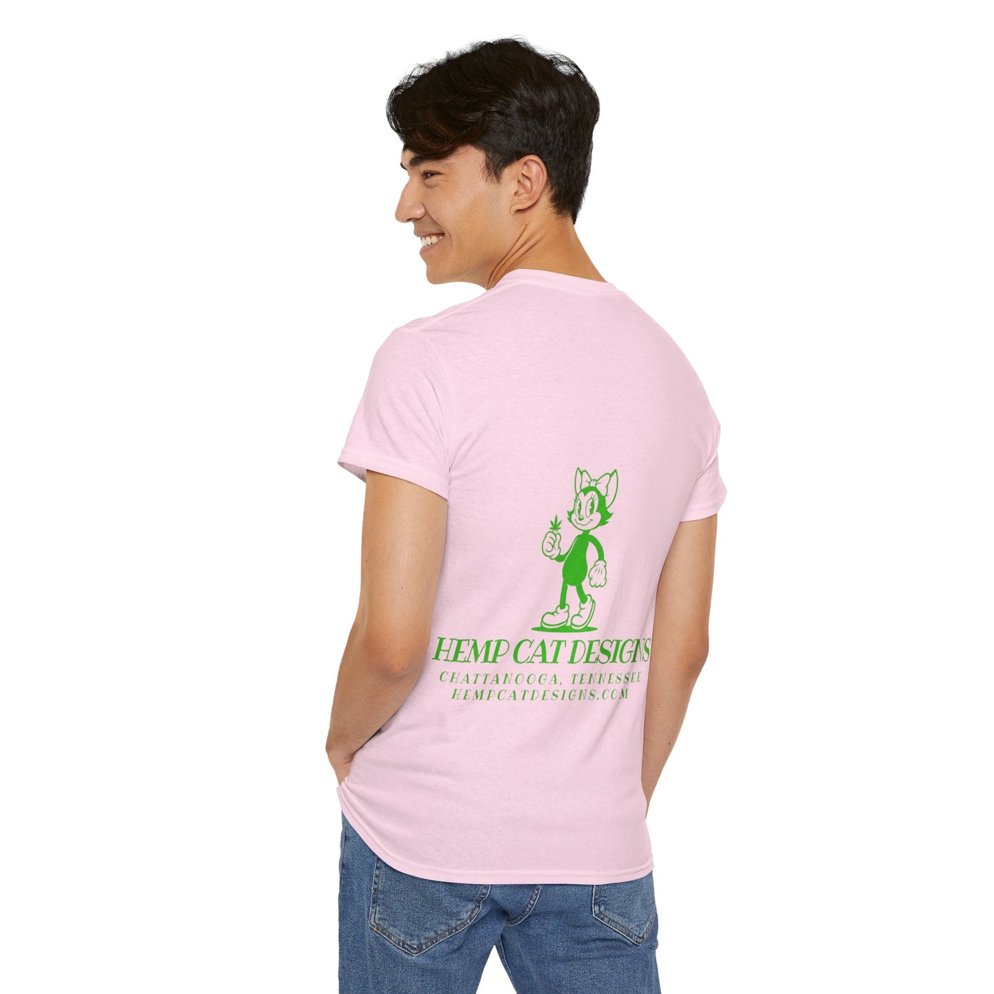 Mrs. Cat Tee | Unisex Heavy Cotton T-Shirt, Funny Graphic Tee, Gift for Cat Lovers, Stoner Apparel, Weed Fashion