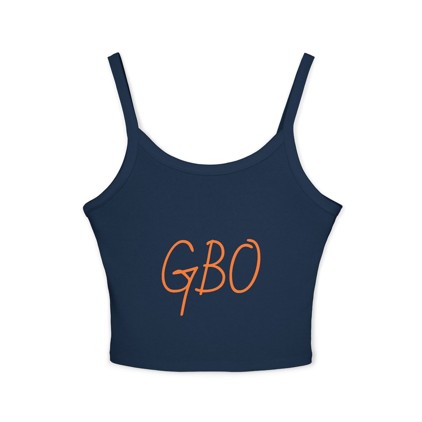 Stylish Women's Spaghetti Strap Tank Top with GBO Design, Summer Fashion, Casual Wear, Gift for Her, Beach Outfit, Yoga Top
