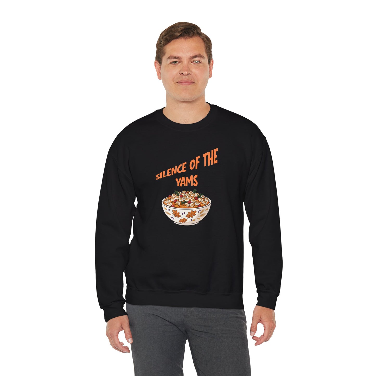 Funny Thanksgiving Crewneck Sweatshirt - Silence of the Yams