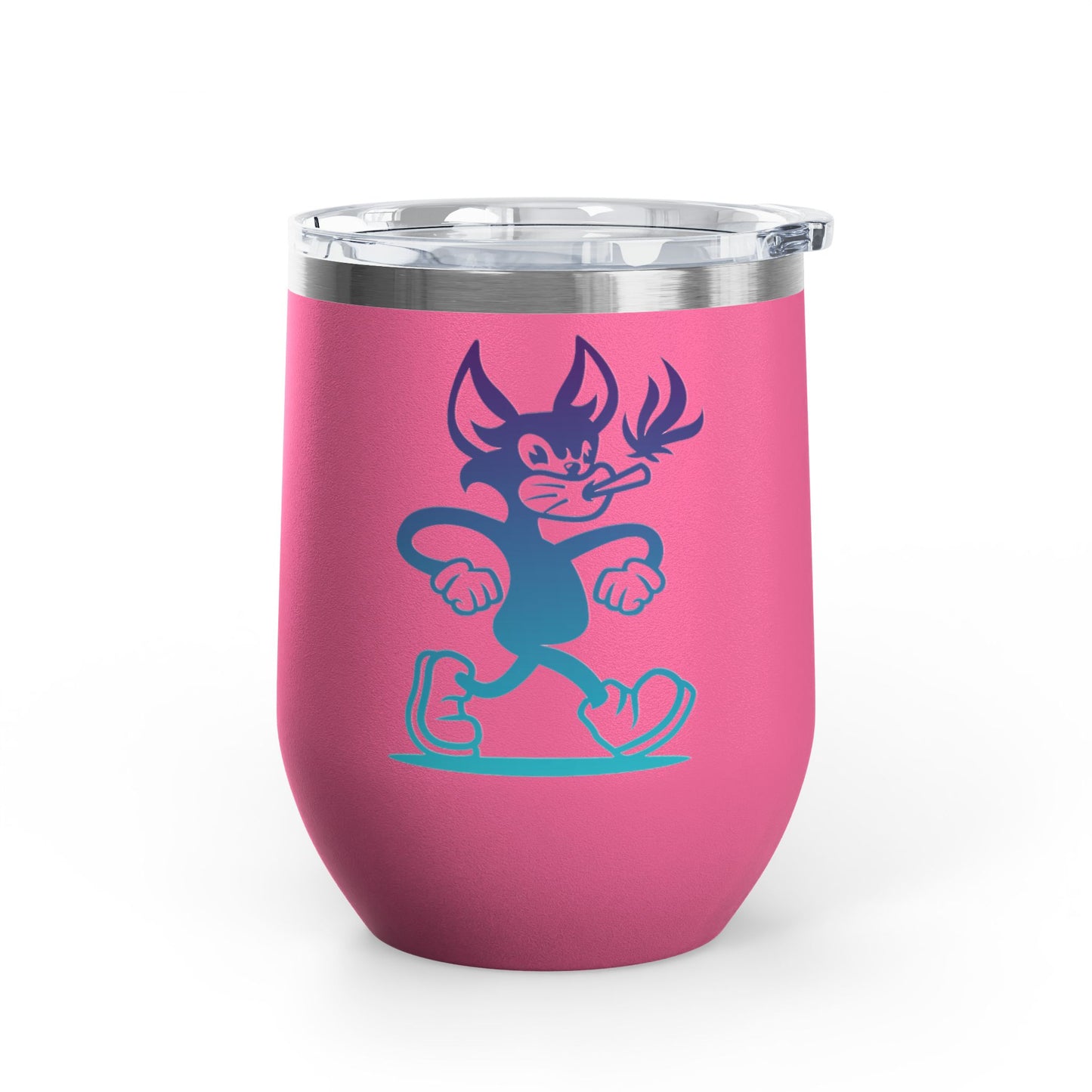 Wine Tumbler - Mr Hemp Cat Design