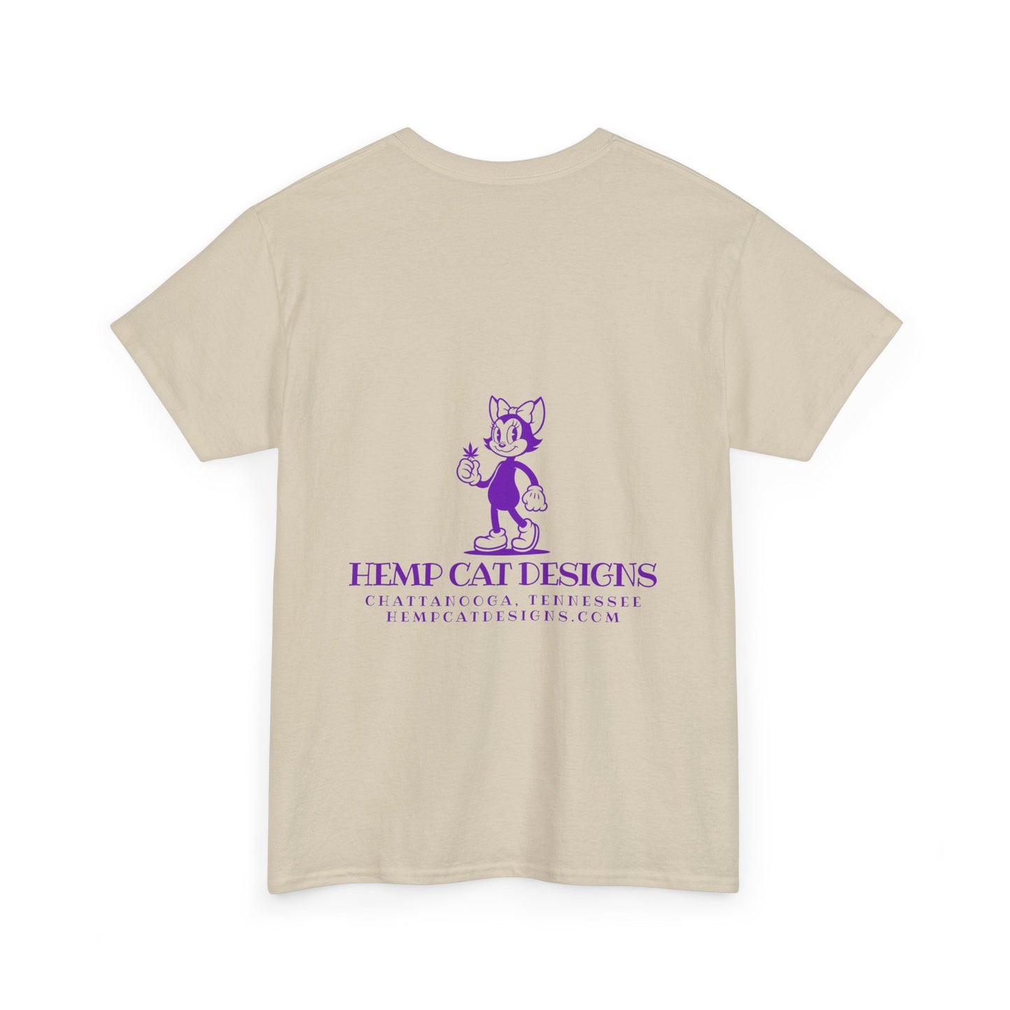 Mrs. Hemp Cat Tee - Unisex Heavy Cotton, Cute Graphic T-Shirt, Vintage Style, Gift for Cat Lovers, Casual Wear