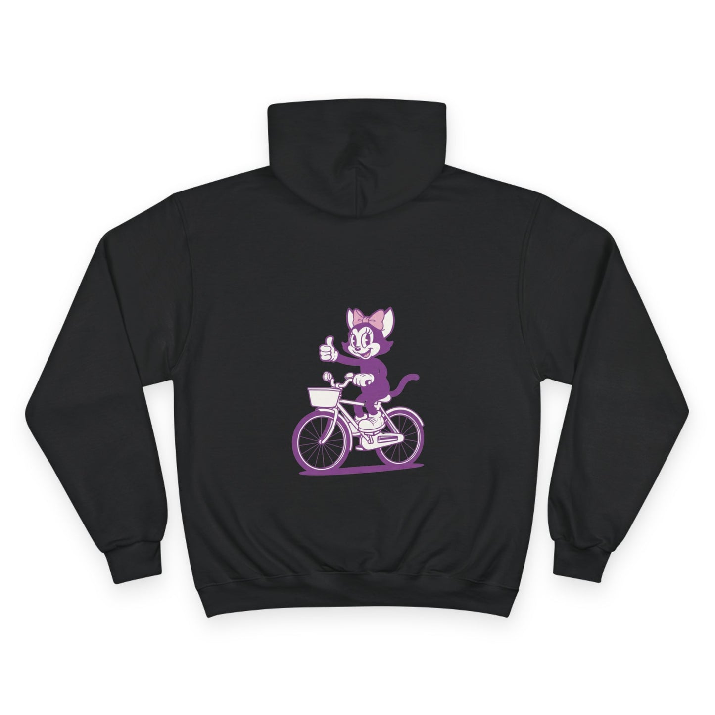Retro "Mrs. Hemp Cat" Bicycling Champion Hoodie — Vintage Graphic Pullover