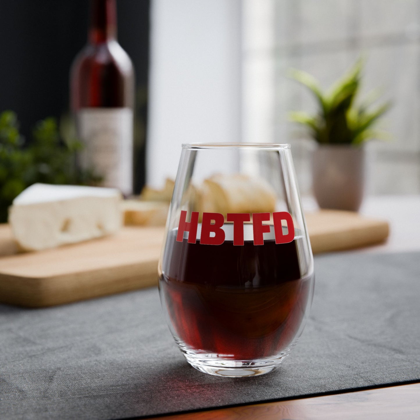 HBTFD Stemless Wine Glass – Perfect Gift for DAWG Lovers, Game Winning Celebrations