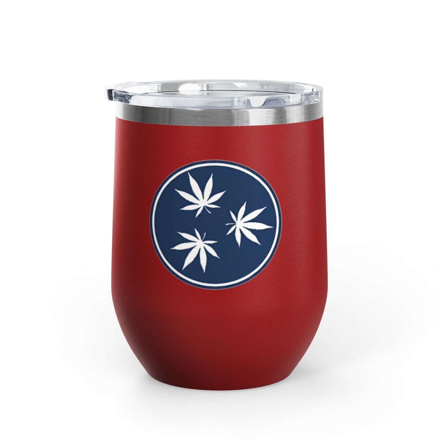 Tennessee Cannabis Flag Design Wine Tumbler 12oz