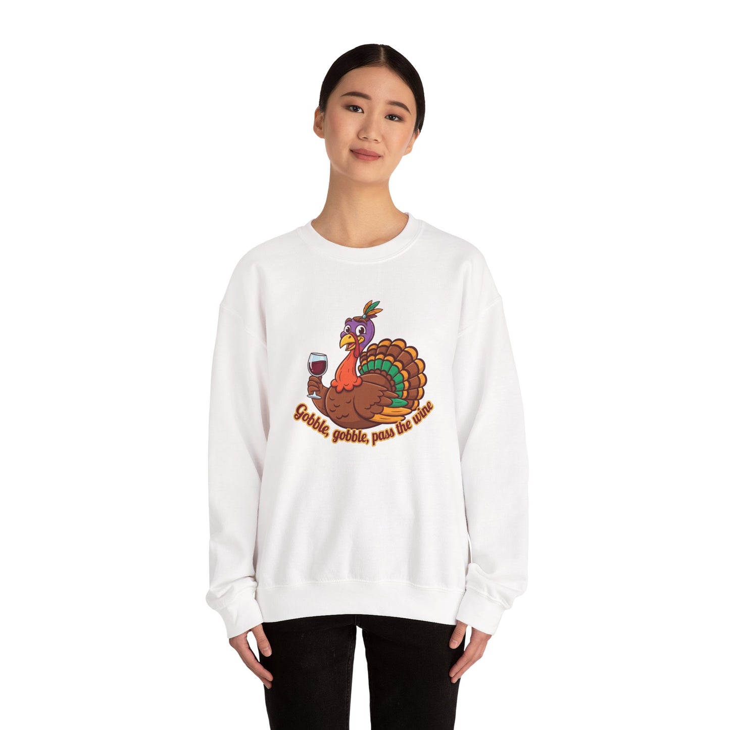 Gobble Gobble Sweatshirt - Unisex Thanksgiving Crewneck, Funny Holiday Apparel, Cozy Fall Fashion, Perfect for Gatherings, [...]