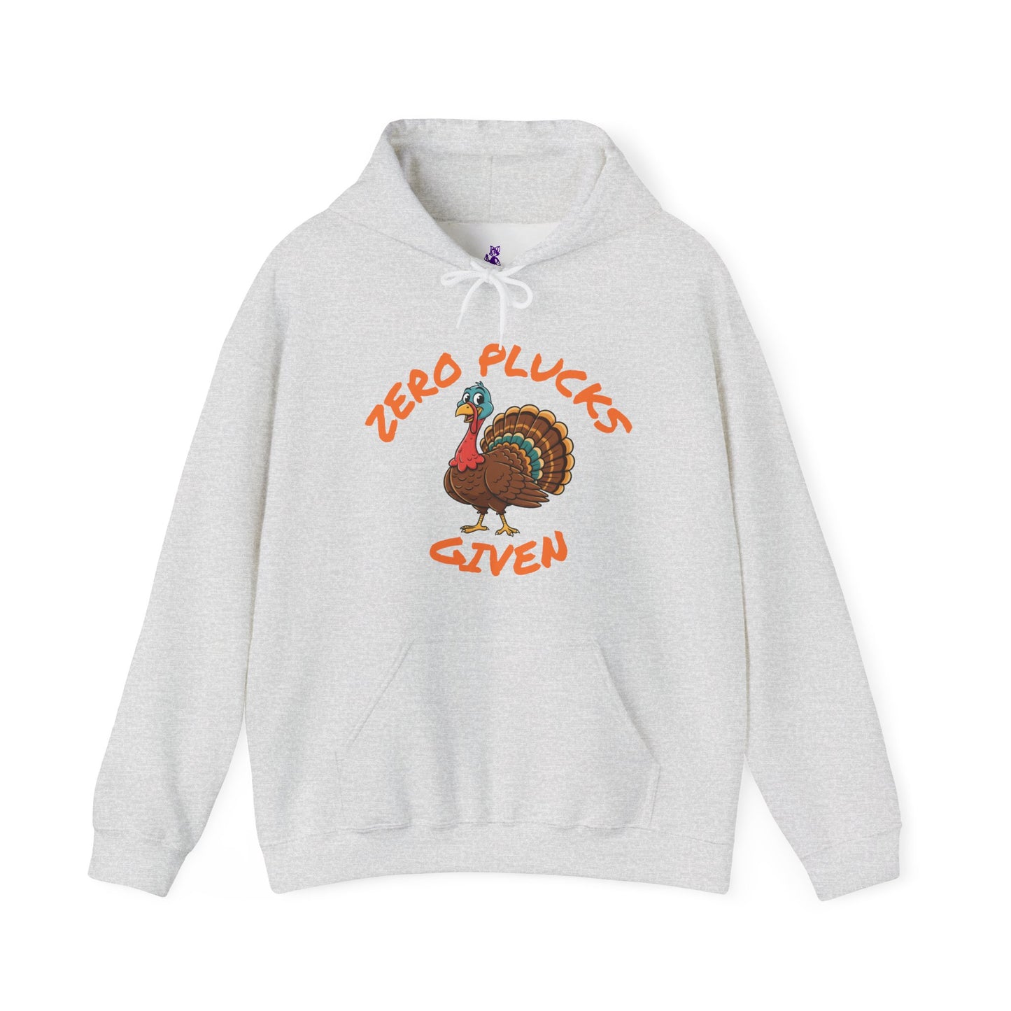 Unisex Hoodie ZERO PLUCKS GIVEN Comical Turkey Sweatshirt