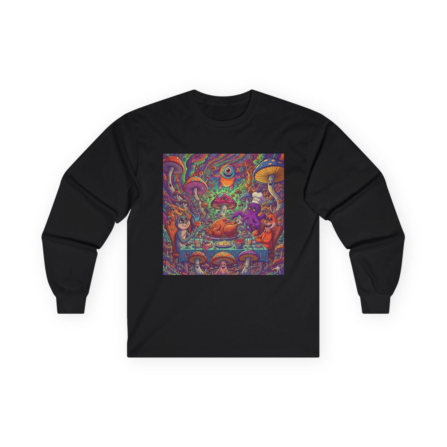 Psychedelic Thanksgiving Unisex Long Sleeve Tee
