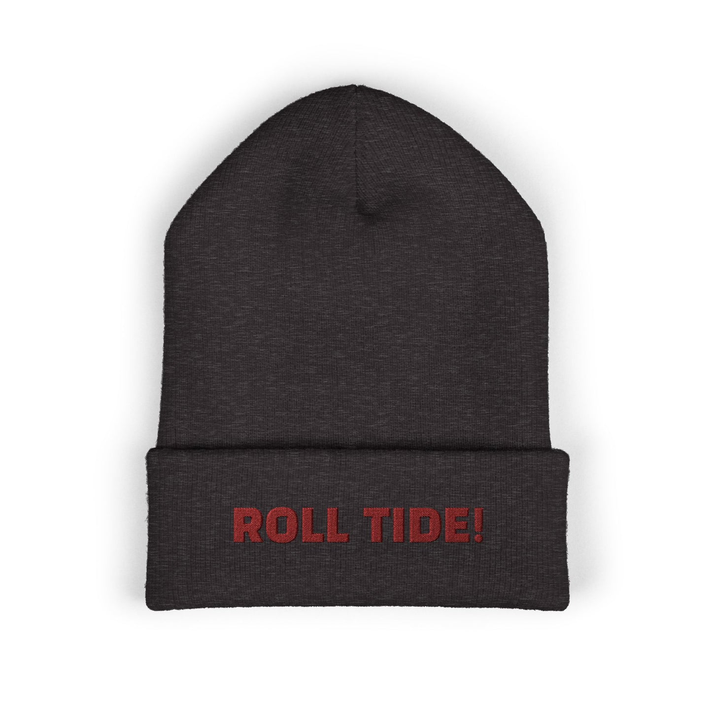 Classic Cuffed ROLL TIDE Beanie - Perfect Winter Accessory for Sports Fans, Cozy Style for Everyday Use, Great for Gifting, 'Roll Tide!' Embroidery