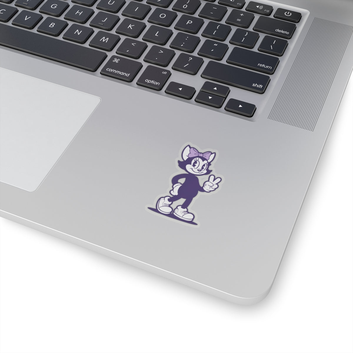 Mrs. Hemp Cat Trowin' A Peace Sign Stickers - Kiss-Cut Stickers for Laptops