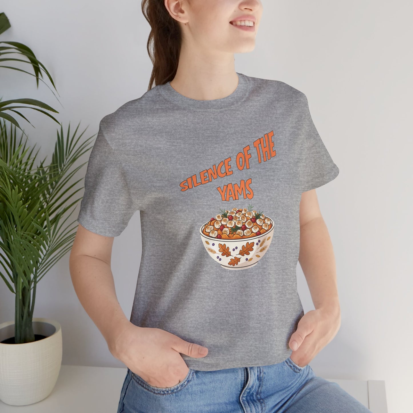 Funny Thanksgiving Silence Of The Yams Graphic Tee