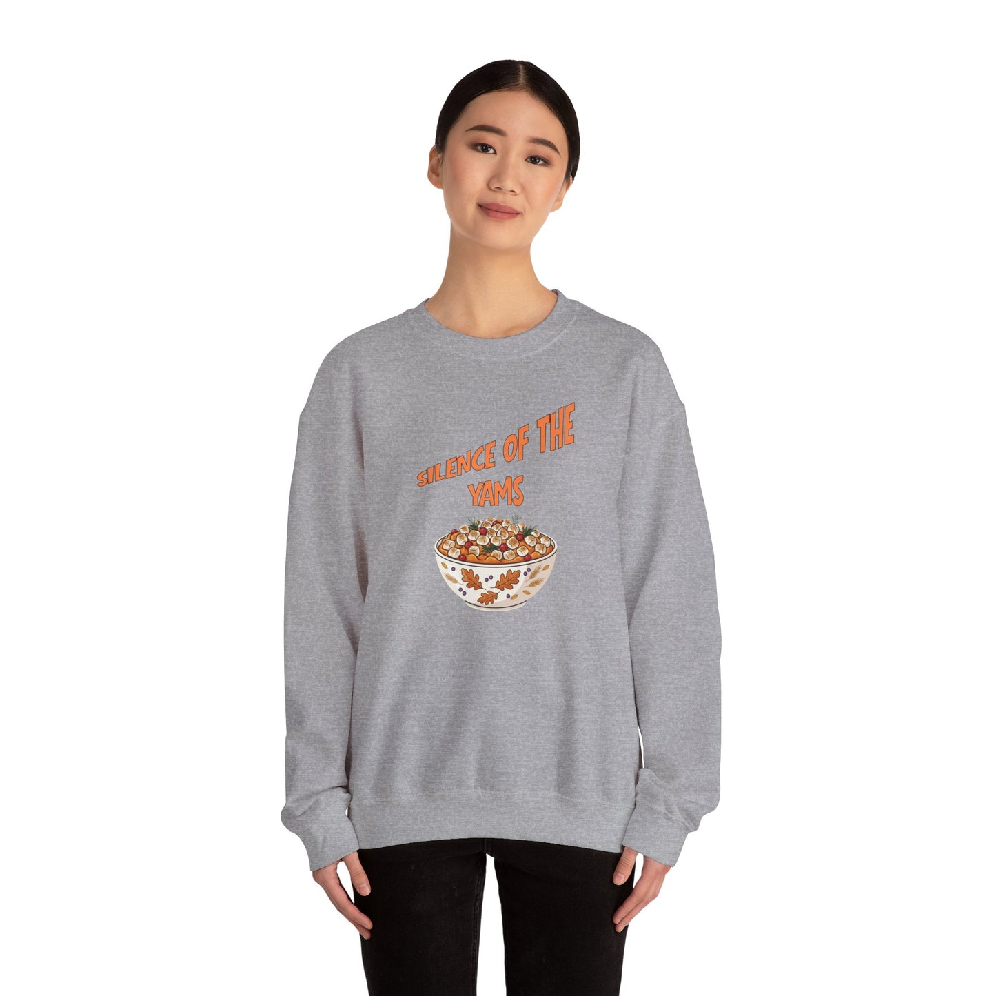 Funny Thanksgiving Crewneck Sweatshirt - Silence of the Yams