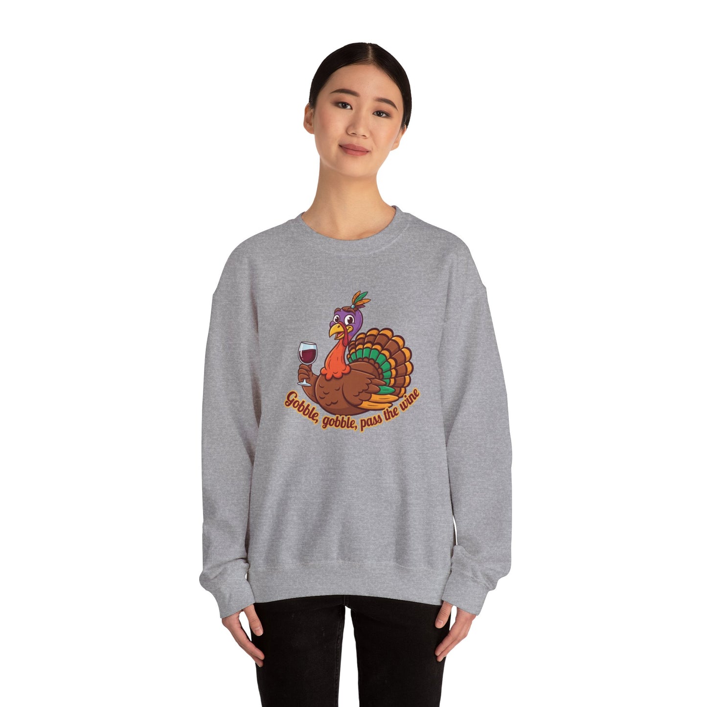 Gobble Gobble Sweatshirt - Unisex Thanksgiving Crewneck, Funny Holiday Apparel, Cozy Fall Fashion, Perfect for Gatherings, [...]