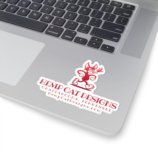 Sticker: Mr Hemp Cat Design Kiss-Cut Sticker